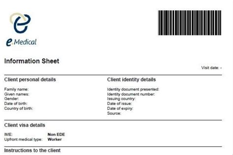 Immigration Medical Exam (IME) .